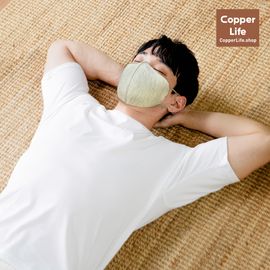 [Copper Life] Antibacterial Copper Fabric Summer Face Mask _ Odor-free Comfortable breathing Antimicrobial Washable Reusable Face Mask _ Made in KOREA
